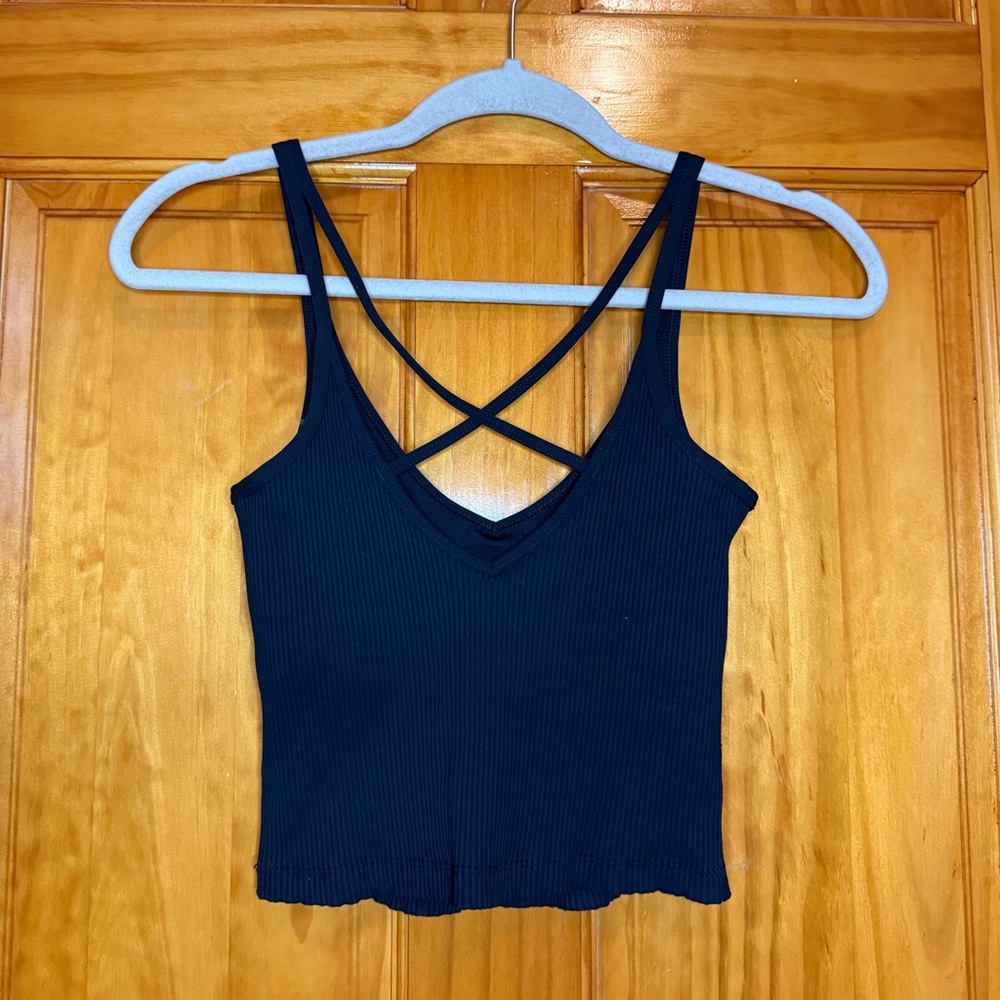 Vuori rib crop tank top with built in bra Women’s XS - Picture 6 of 9